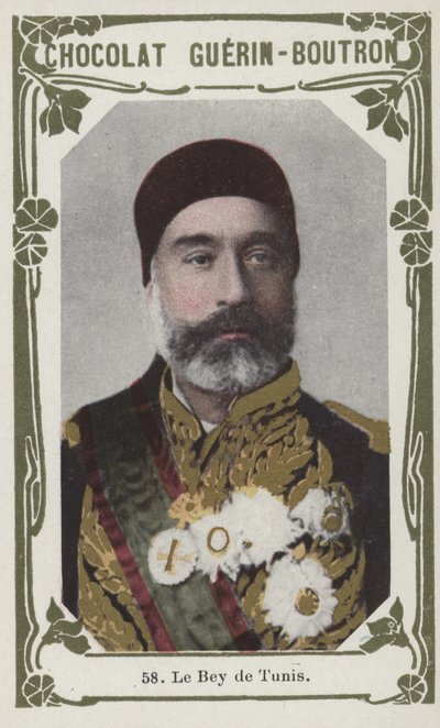 Tunus Beyi (renkli fotoğraf) by French School