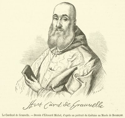 Le Cardinal de Granvelle (gravür) by French School