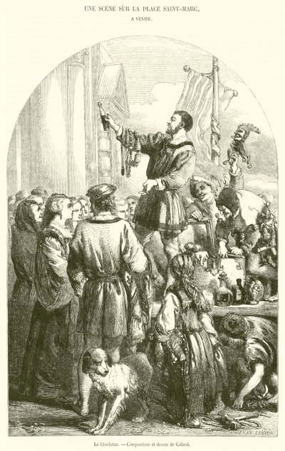 Le Şarlatan (gravür) by French School