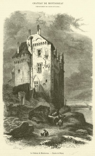 Chateau de Montsoreau (gravür) by French School