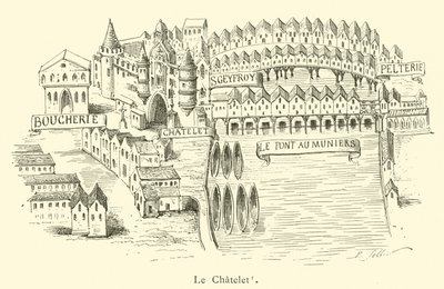 Le Chatelet (gravür) by French School