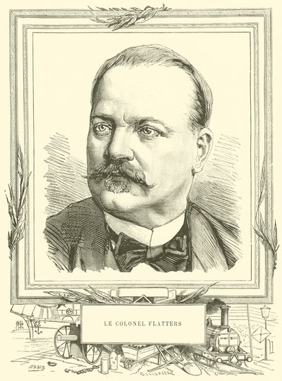 Le Colonel Flatters (gravür) by French School