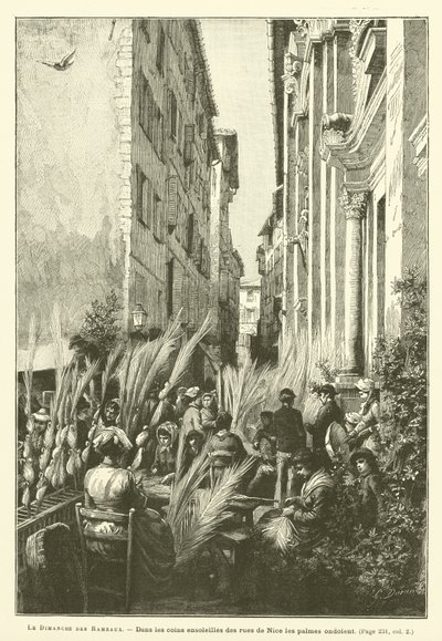 Palm Pazar (gravür) by French School