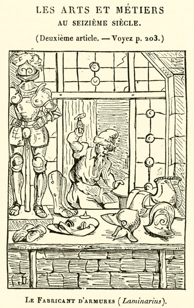 Zırhçı, Laminarius (gravür) by French School