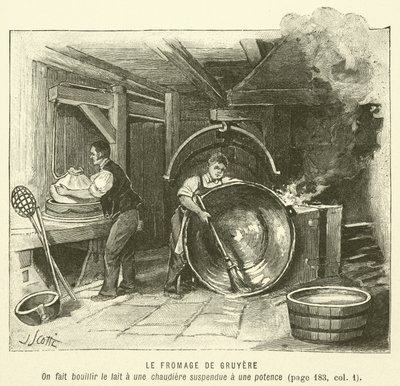 Gruyere Peyniri (gravür) by French School