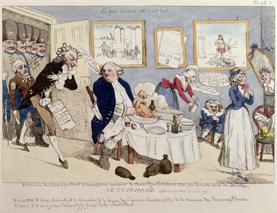 Le Gourmand, Louis XVI (1754-93) ve Fransız kraliyet ailesinin 21 Haziran 1791