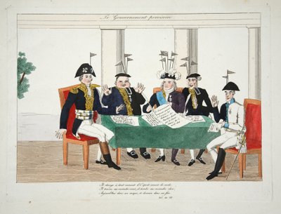 Geçici Hükümet, yayın. 1814 (el renkli gravür) by French School