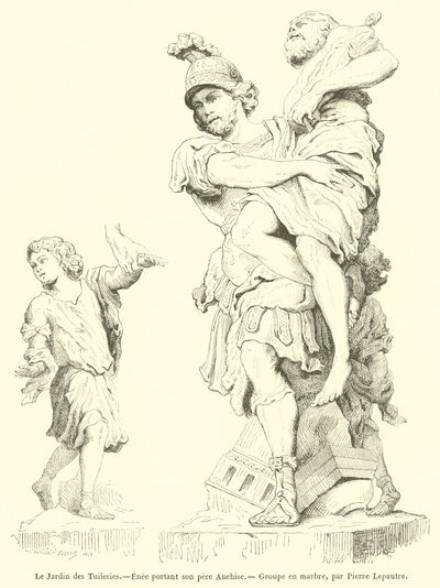 Tuileries Bahçesi, babası Anchises