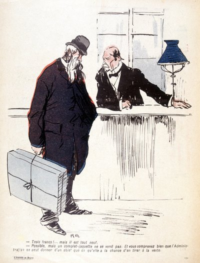 Mont-de-Piété - 06/03/1905 tarihli “Tereyağı tabağı”nda by French School