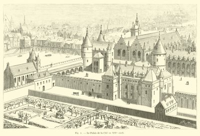 14. yüzyılda Şehir Sarayı by French School