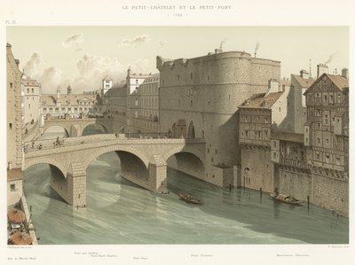 Petit-Chatelet ve Petit-Pont, 1780 by French School
