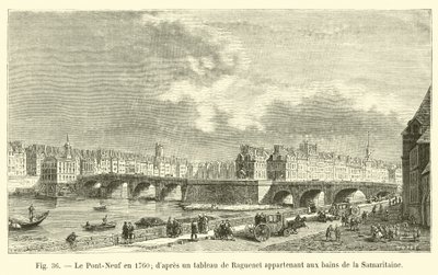 1760 yılında Pont-Neuf, Raguenet