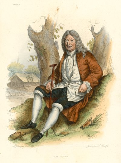 Le Sage (renkli gravür) by French School