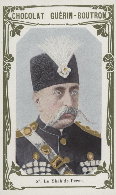 Le Shah de Perse (renkli fotoğraf) by French School