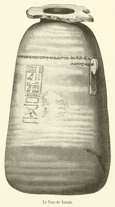 Le Vase de Xerxes (engraving) by French School