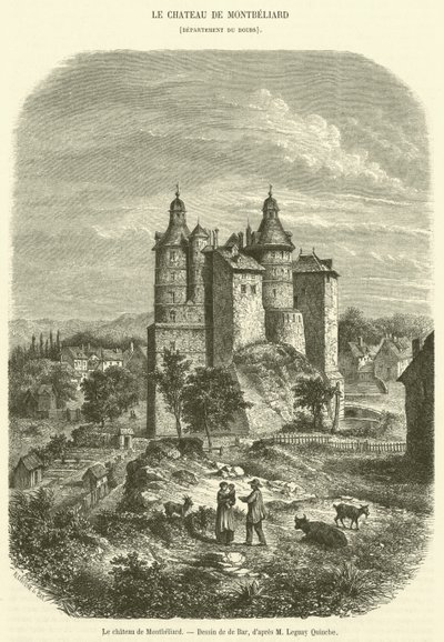 Montbeliard Kalesi (gravür) by French School