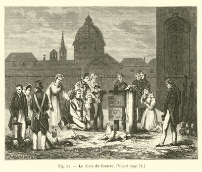 Louvre köpeği by French School