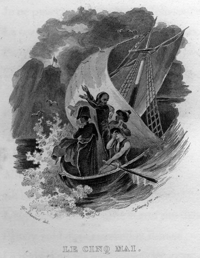Fransız şair ve söz yazarı Pierre Jean de Beranger (1780-1857) tarafından "Oeuvres tamamlıyor" (1834) adlı eserinde Mayıs ayının beşinci Chanson de Beranger. by French School