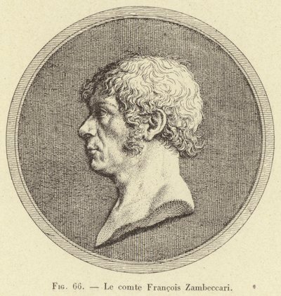 Kont Francois Zambeccari (gravür) by French School