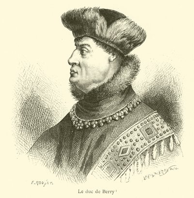 Berry Dükü (gravür) by French School