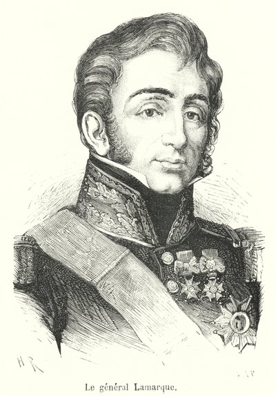 General Lamarque (gravür) by French School