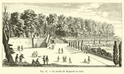 1650 yılında Regnard bahçesi by French School