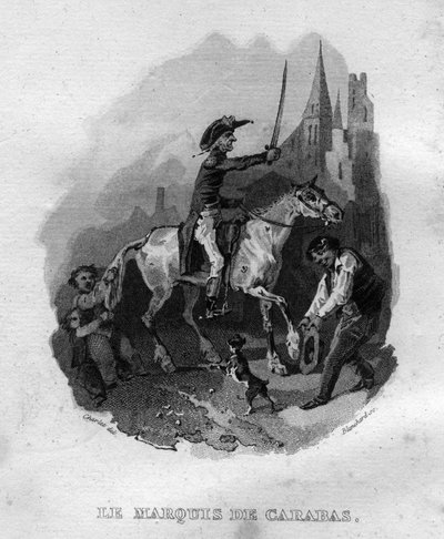 Fransız şair ve söz yazarı Pierre Jean de Beranger (1780-1857) tarafından “Oeuvres tamamlıyor” (1834) adlı eserinde Carabas Chanson de Beranger