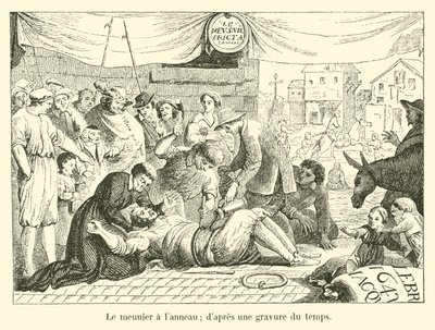 Değirmencinin yüzüğü var; bir zaman gravürünün ardından by French School
