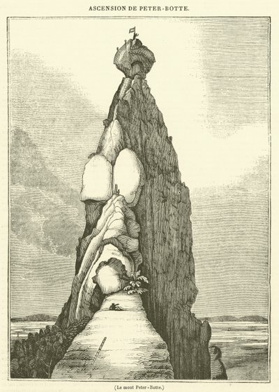 Peter-Botte Dağı (gravür) by French School