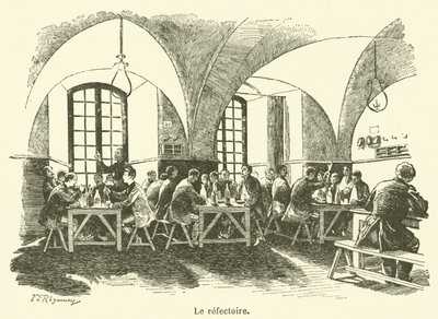 Yemekhane (gravür) by French School