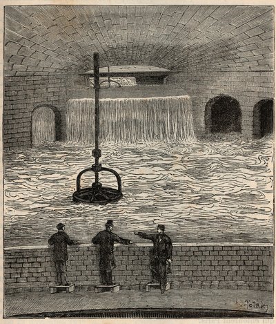 Le rezervuar de Montsouris (reservoir de la Vanne), Paris