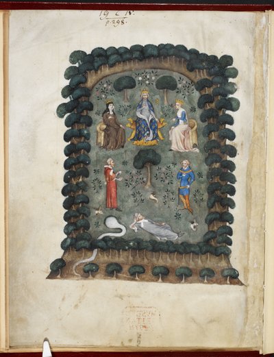 Vergi Şarkısı, Évrart de Trémaugon'a atfedilir, Royal MS 19 C IV, f.1v by French School