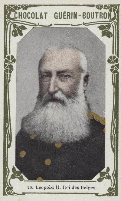 Leopold II, Belçika Kralı (renkli fotoğraf) by French School