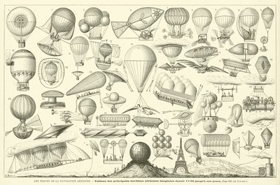 Les Toques De La Navigation Aerienne (gravür) by French School