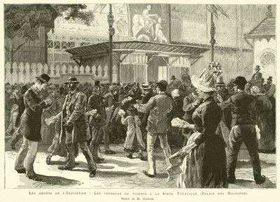 Serginin çevresi, Tourville kapısındaki bilet satıcıları, Palais des Machines, M Guilliod