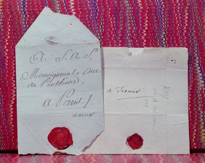 Lettres de cachet (Kraliyetin sürgüne veya birini hapse atma emri) by French School