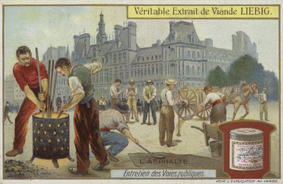 Yol bakımı özelliğine sahip Liebig kartı by French School