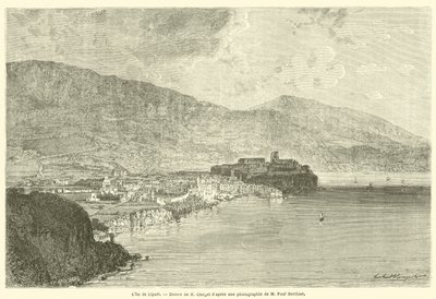 Lipari adası (gravür) by French School