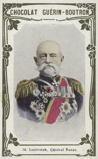 Linievitch, General Russe (renkli fotoğraf) by French School