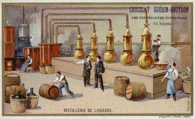 Likör damıtma tesisi (chromolitho) by French School
