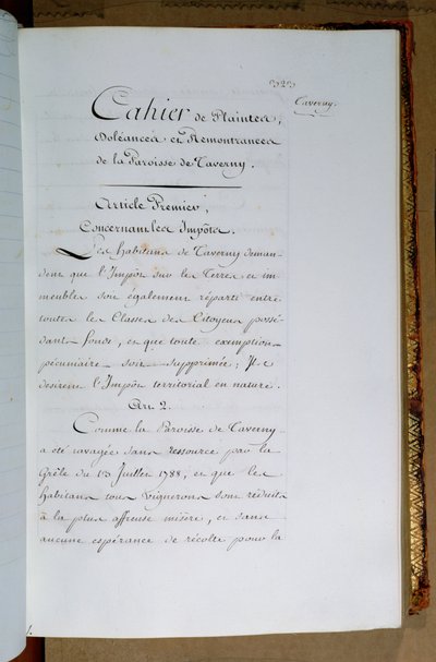 Taverny cemaati tarafından Kral Louis XVI