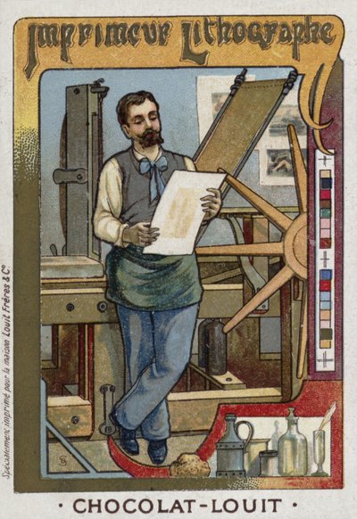 Litograf yazıcısı by French School
