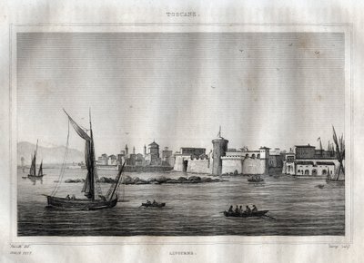 Livorno - Livorno - Toskana - M. de Norvins, Ch. Nodier 1834-1836. by French School