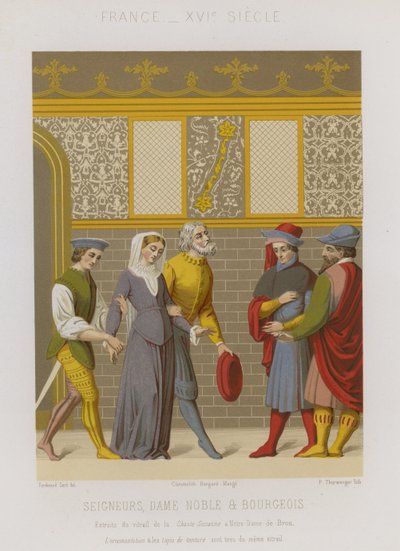 Lordlar, soylu kadın ve burjuva by French School