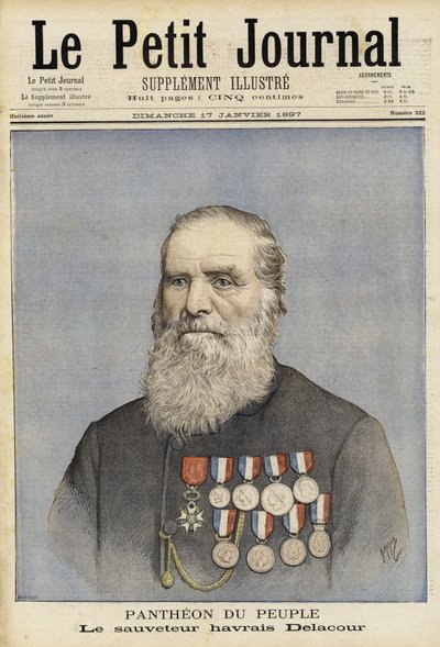 Louis-Joseph-Andre Delacour, Fransız denizci ve cankurtaran by French School