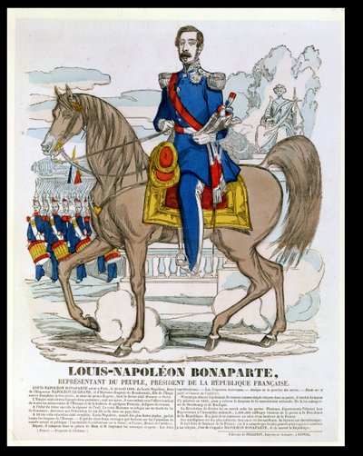 Louis-Napolyon Bonapart (1808-73) gelecekteki Napolyon III, 1849 by French School