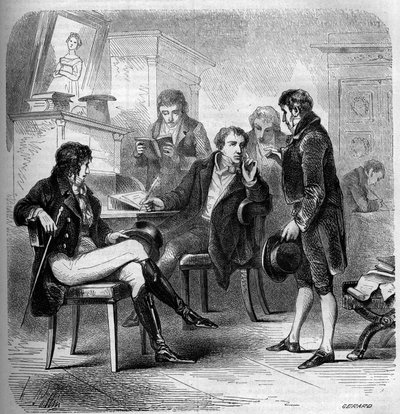 Louis Benoit (Louis-Benoit) Picard (1769-1828), bir Fransız yazar ve komedyen, stüdyosunda temsil edildi. 1858