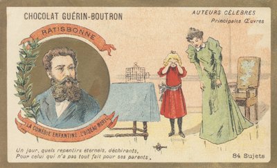 Louis Gustave Fortune Regensbonne (1827-1900), Fransız edebiyatçı, "La comedie enfantine - L