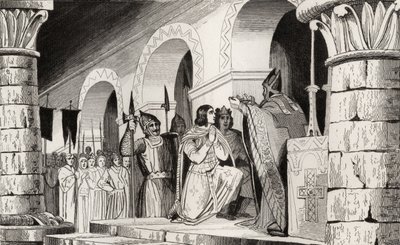 Louis (863-82) ve Carloman (865-84) birlikte taç giydiler, Colart tarafından yayınlanan 