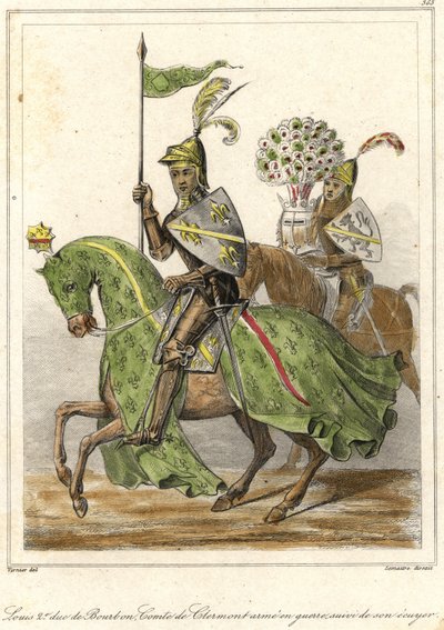 Louis II, iyi olarak adlandırılan (1337 - 1410), Bourbon Dükü (1356), Clermont Kontu. by French School